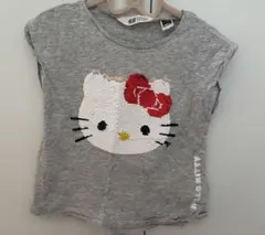 H&M ハローキティ スパンコール Tシャツ 110cmのサムネイル