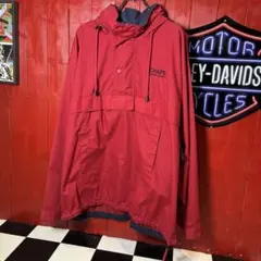 90s CHAPS RALPH LAURENナイロンアノラックパーカー赤フェード