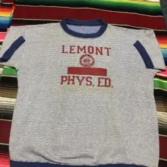 70's 80's US古着　ヴィンテージ　半袖カレッジスウェット