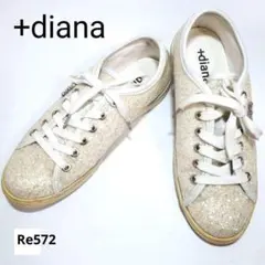 ダイアナ　＋daiana　グリッター　ロゴ　金具　ラメ　22㎝