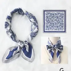 大判 スカーフ おしゃれ シルク調ストール きれいめ 通勤 バック 【G】