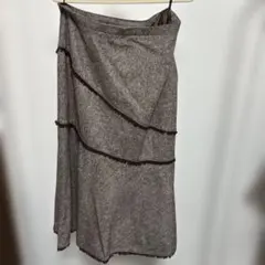 フリル付きレイヤードスカート ウエスト73cm