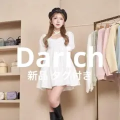 新品タグ付きDarich ホルターネックミニワンピース 白ホワイト フリーサイズのサムネイル