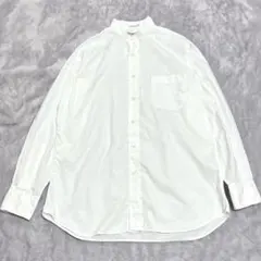 美品/米国製❤︎インディビジュアライズドシャツ バンドカラーシャツ 白 15-32