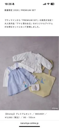 Disney アナ雪セット　100 プティマイン