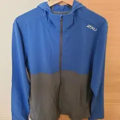 2XU フード付きジャケット 青/グレー　Mサイズ