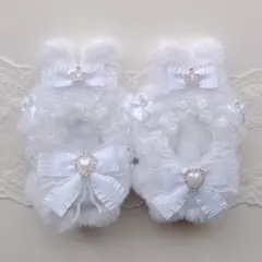b.246 ぬい服 12cm ちびぐるみ 着ぐるみ 白 メイド うさぎ セットのサムネイル