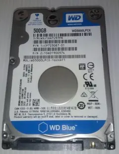 WD5000LPCX 500GB 内蔵型HDD （中古品）（2.5インチ）