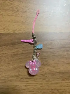 東京ディズニーリゾート ミッキー型ストラップ ミニー ピンク