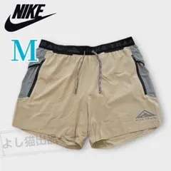 ナイキ ランニングショートパンツ　トレイル　メンズ Mサイズ　5インチ　カーキ