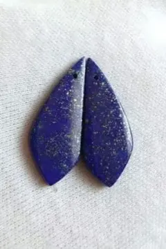 セール❗️⑤ ロング ラピスラズリ ピアス.イヤリング用 ペア