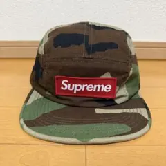 Supreme カモ柄 レザージェットキャップ - メルカリ