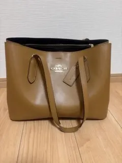 極美品☆COACHコーチ トートバッグ キャメル レザー 大容量 A4収納