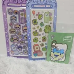 {早い者勝ち}たまごっちキラキラアクリルシールとキーホルダーSet