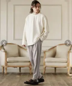 カンビオ Two Tuck サルエルパンツ Mサイズ　新品のサムネイル