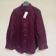新品　UNIQLO ユニクロ　コーデュロイシャツ　長袖　ワイン
