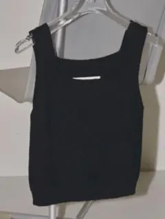 todayful square knit tanktop blackのサムネイル