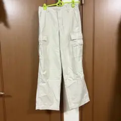 UNIQLO カーゴパンツ オフホワイト S