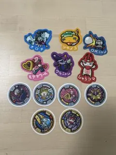 妖怪ウォッチ　ダイカットステッカーセット　ブシニャン　キュウビ　ロボニャン