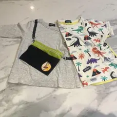 klädkäp 恐竜プリント Tシャツ 110cm セット