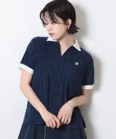 Champion ネイビー ポロシャツ 半袖