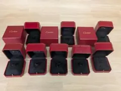 まとめ売り　カルティエ　Cartier　リング　ケース　空き箱　赤　ブラック
