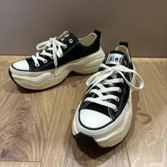 値下げコンバース converse 厚底 サージトレーナー 24.5cm 黒