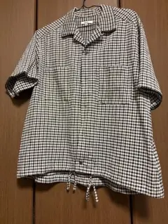【美品】niko and... ギンガムチェック 半袖シャツ Mサイズのサムネイル