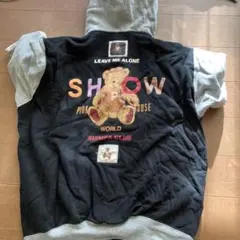 PINK HOUSE クマ柄　フード付きパーカー