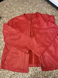 SCAPA レザージャケット レッド 40