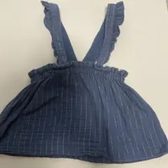 ネイビー フリル付きワンピース 80サイズ