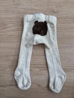 baby Gapクマ刺繍 ベビータイツ