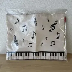 Piano Line 音符デザイン トートバッグ