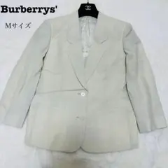 Burberrys' テーラードジャケット Mサイズ　アイボリー　ロゴボタン