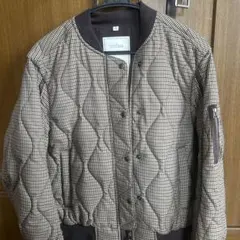 【新品】rokh × GU キルティングブルゾン(チェック) Mサイズ