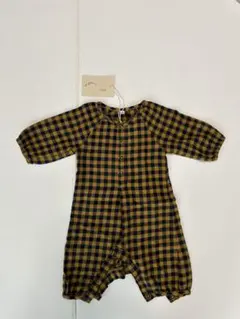 organic zoo チェックロンパース