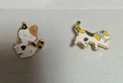 猫　ピンバッチ　パーツ