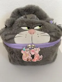 メイクポーチ ディズニー 巾着 ぬいぐるみ巾着 ルシファー - メルカリ