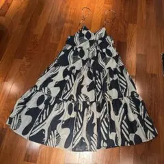 fanakaキャミワンピース ロング丈 総柄