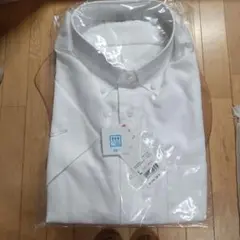 ユニクロ DRY機能付きホワイトワイシャツ半袖 Lサイズ