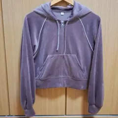 【美品】GU ベロアパーカー レディース M