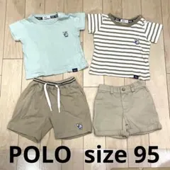 POLO 男の子 95 まとめ売り 4点 セット 半袖 ハーフパンツ