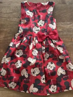 H&M ミニーちゃん　ワンピース　ドレス 赤 120 ディズニー