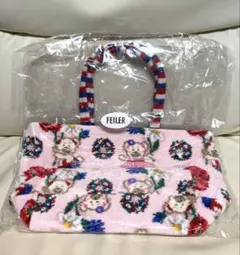 FEILER クマと花模様 トートバッグ