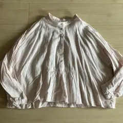 リネンブラウス 長袖