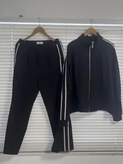 Loose ルース ドレープモード ハイネックトラックジャケットセットアップ