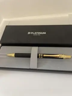 PLATINUM プラチナ シャープペンシル 菊紋付　ブラック×ゴールド　0.5のサムネイル