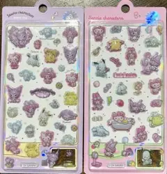 【正規品】サンリオ キャラクター 3D立体 シール2枚セット