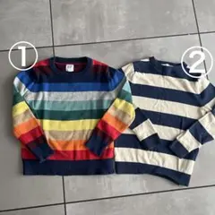 キッズトニット　2枚セット　男の子　ボーダー