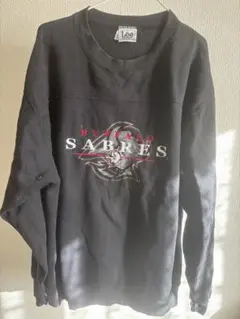 Lee バッファローサバーズ スウェットシャツ L ブラック 古着